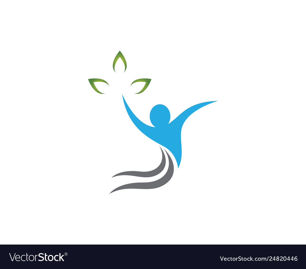 Human health symbol design Royalty Free Vector Image