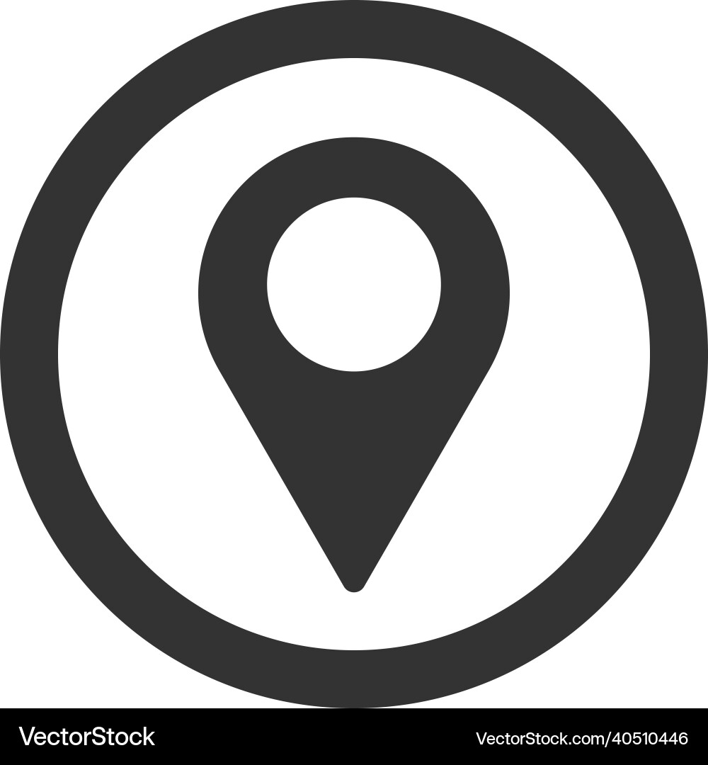 Location pointer icon design Royalty Free Vector Image