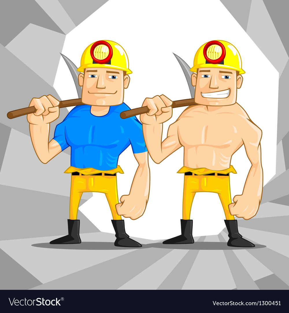 Mine worker Royalty Free Vector Image - VectorStock