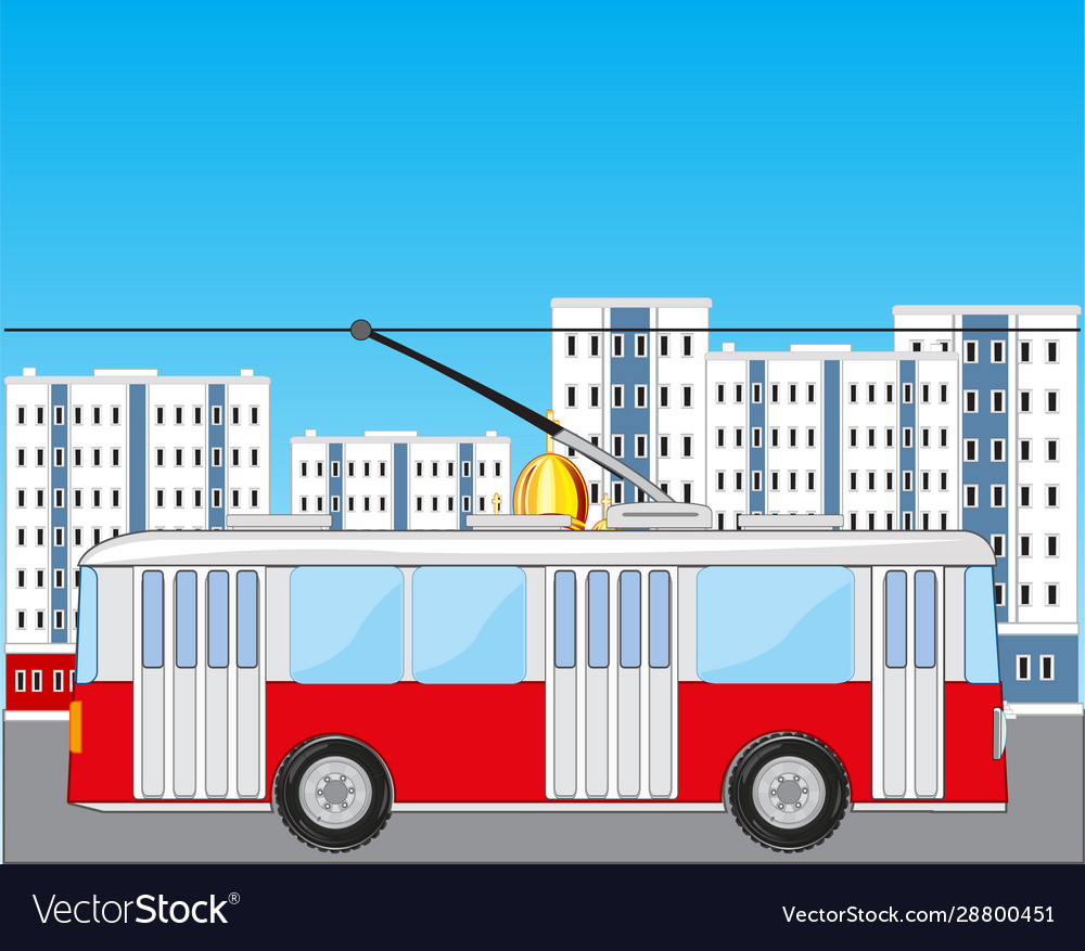 Transport trolley bus Royalty Free Vector Image