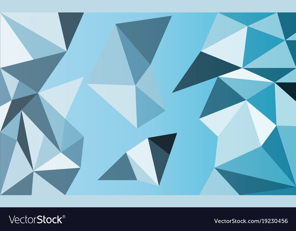 Background of geometric shapes retro triangle Vector Image