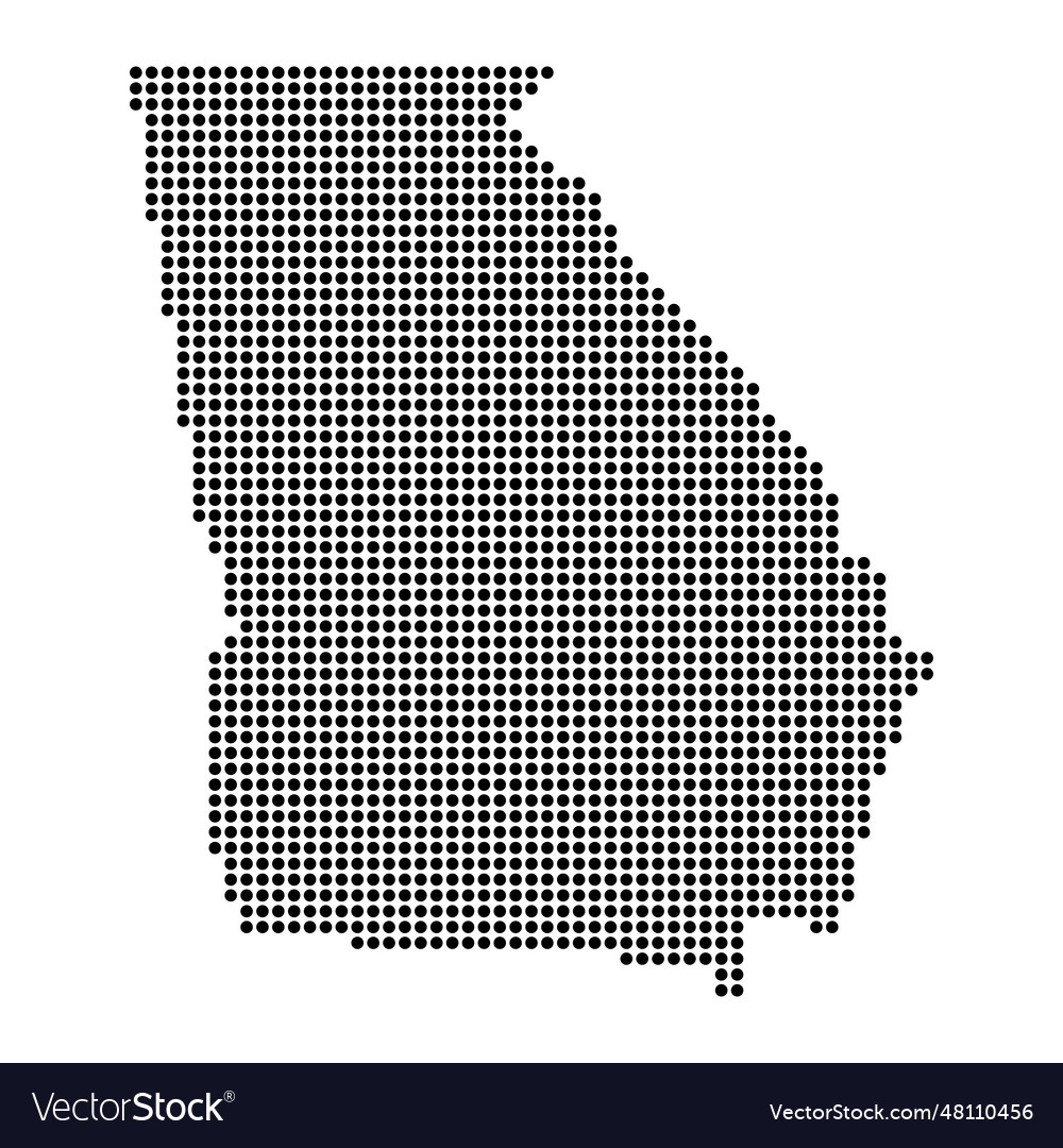 Georgia map shape united states of america flat Vector Image