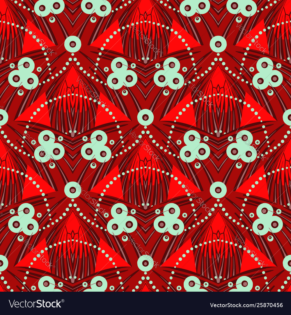 Pattern with geometric motif in art deco style