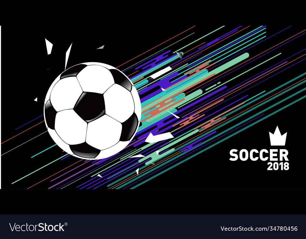 Soccer background and template football game Vector Image