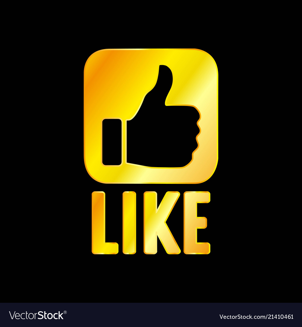 золотой лайк. 3d большой палец вверх. лайк. лайк. Golden like.