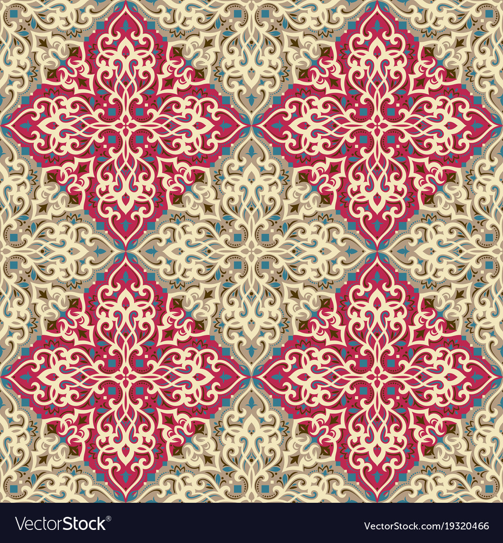 Damask seamless pattern Royalty Free Vector Image