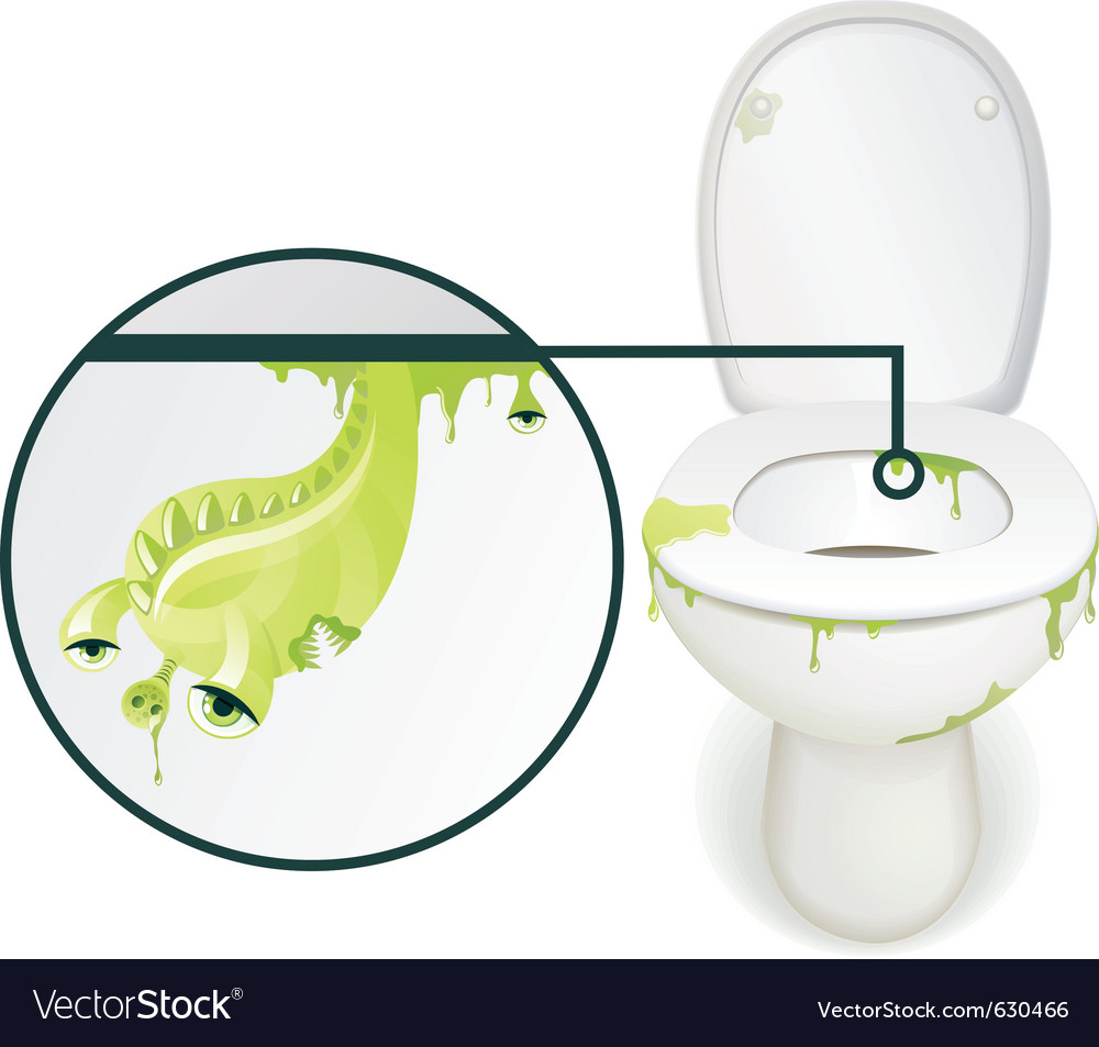 dirty toliet royalty free vector image vectorstock