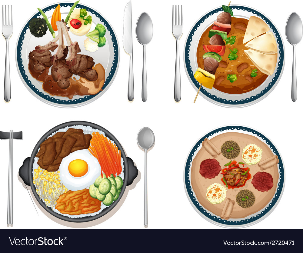 International food Royalty Free Vector Image - VectorStock