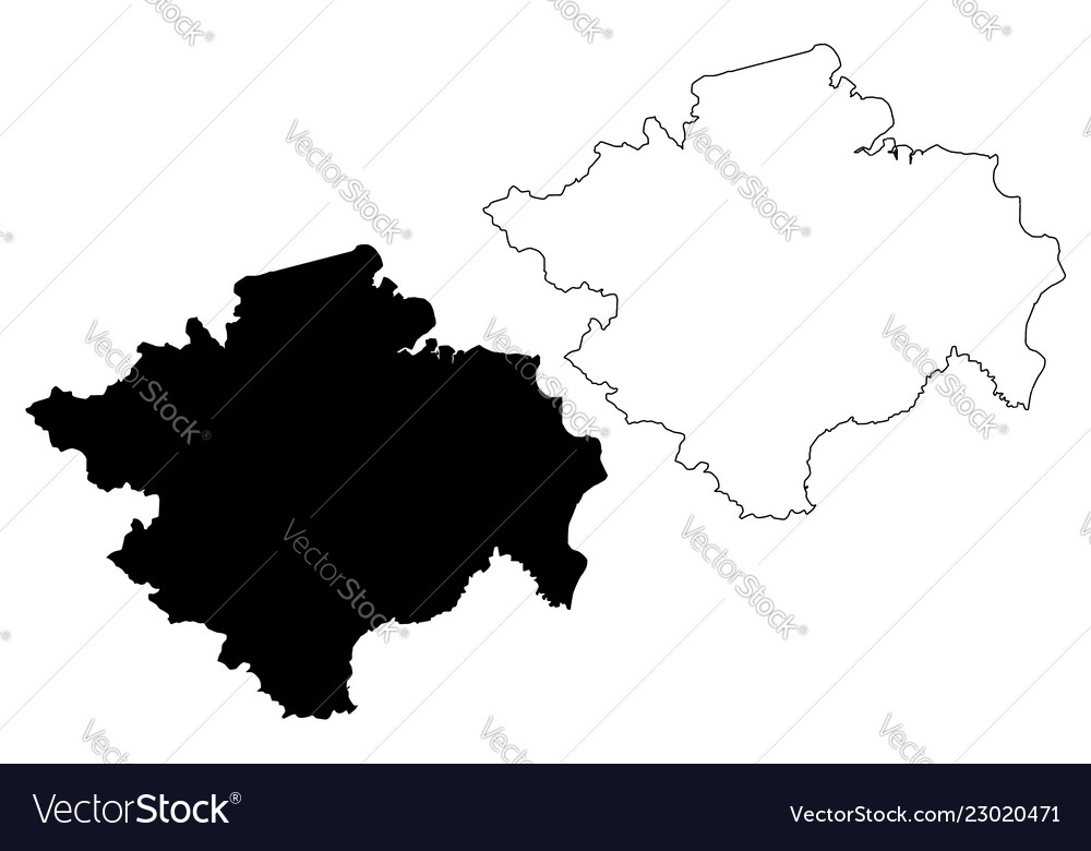 South Sumatra Map Royalty Free Vector Image - Vectorstock