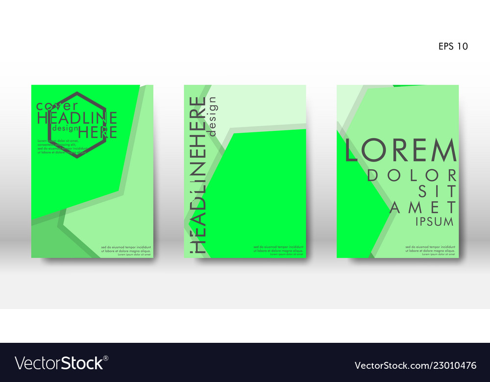 Abstract cover with hexagon elements book design Vector Image