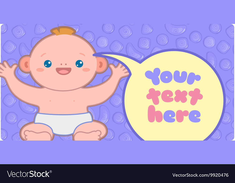 banner template with kawaii