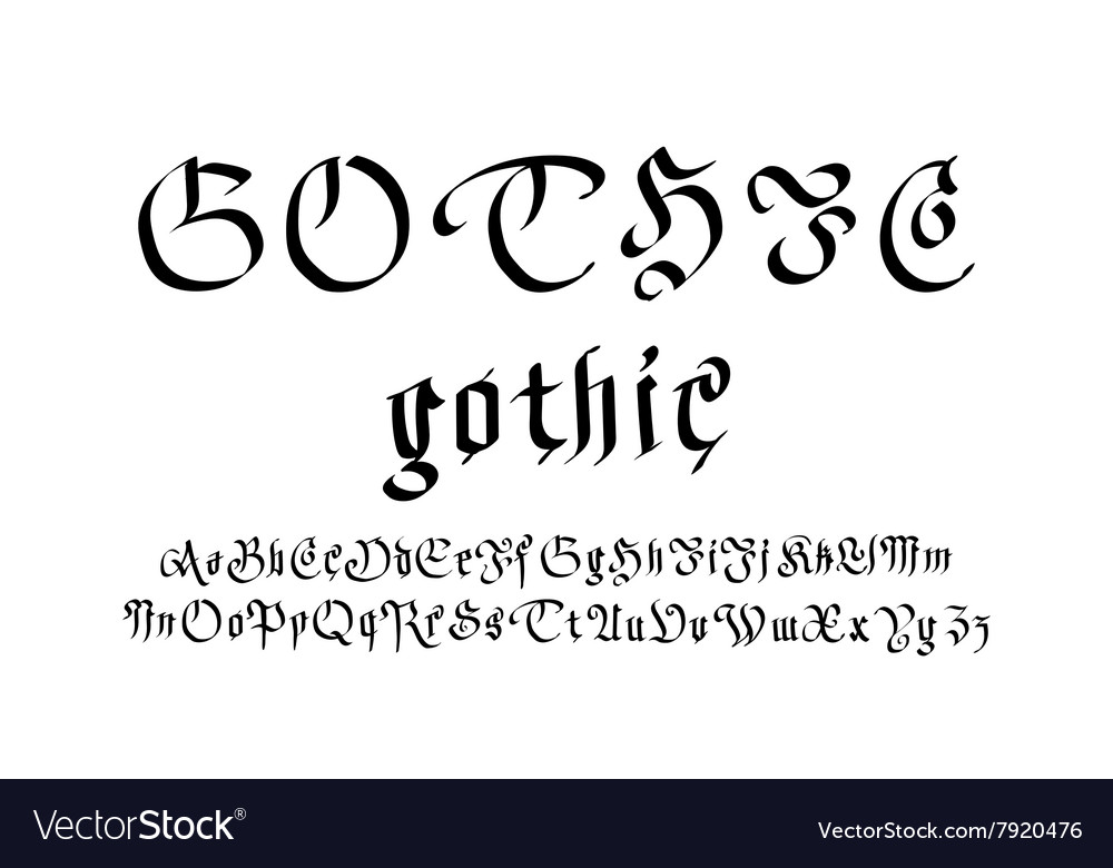 black gothic font