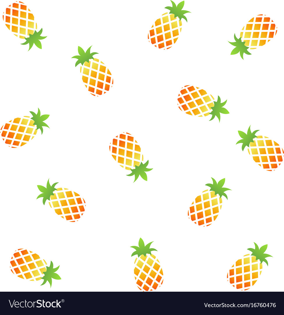 Pineapple background Royalty Free Vector Image