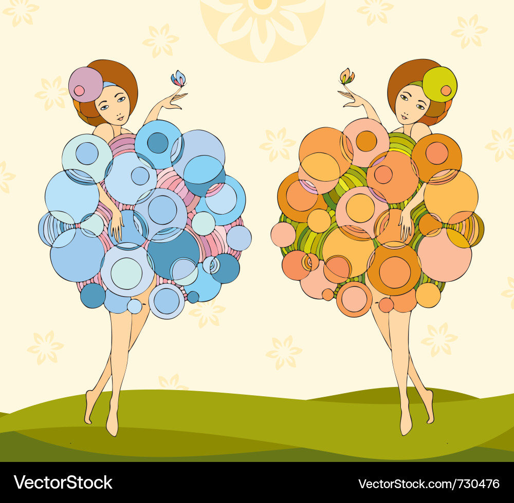 Sisters Royalty Free Vector Image - VectorStock