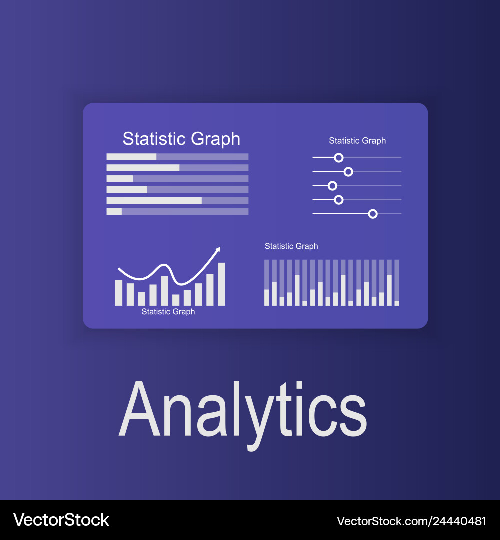 Data analysis and Royalty Free Vector Image - VectorStock