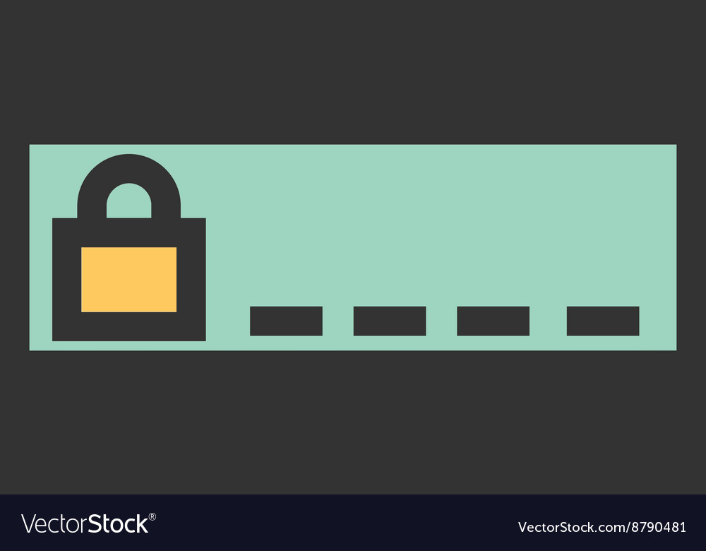 Enter passcode Royalty Free Vector Image - VectorStock