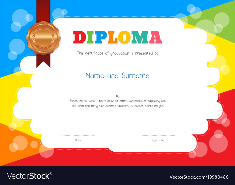 certificate template kids