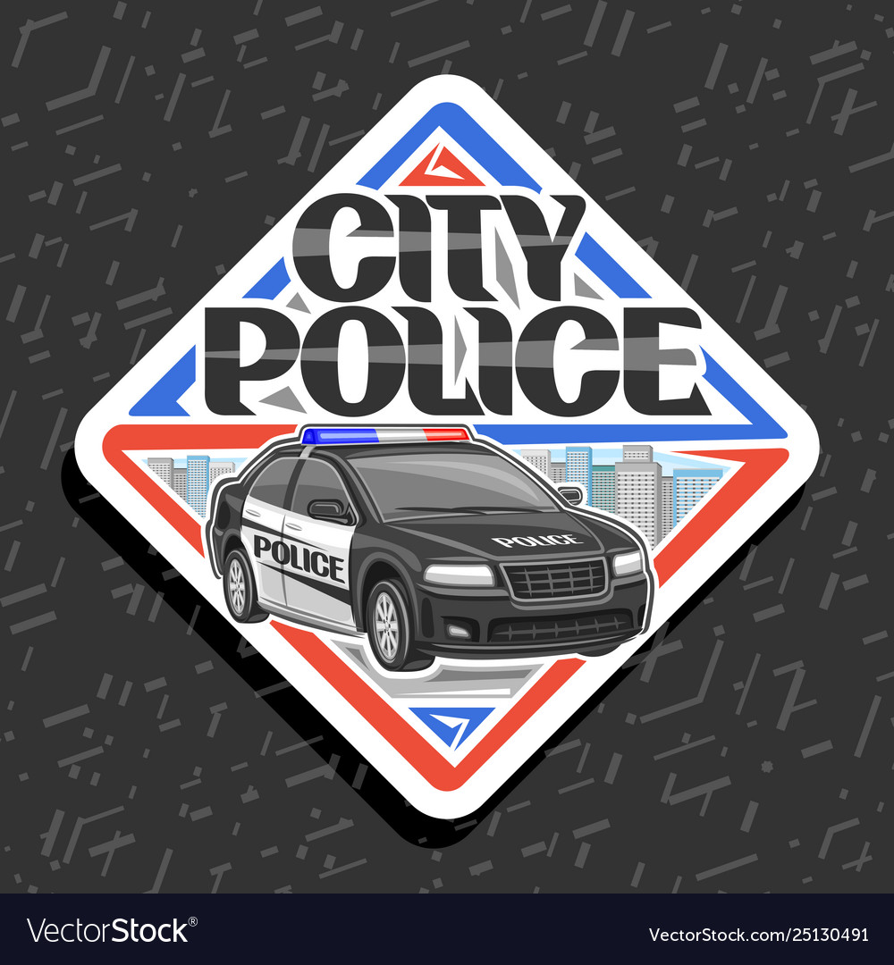 Logo for city police Royalty Free Vector Image