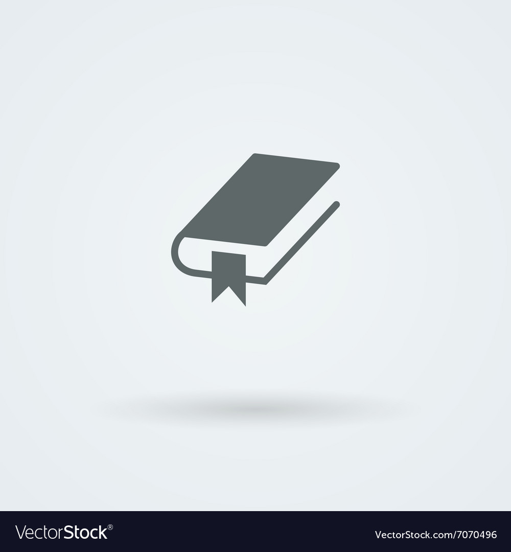 Book icon simple flat design Royalty Free Vector Image