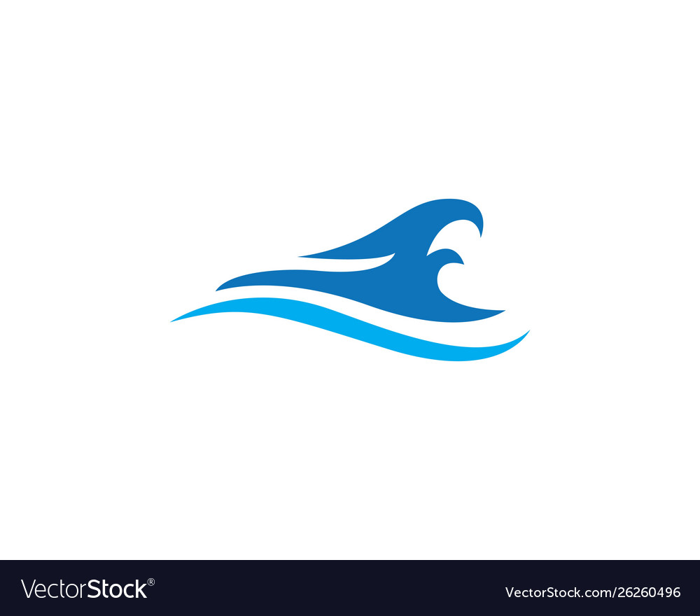 Water wave icon Royalty Free Vector Image - VectorStock