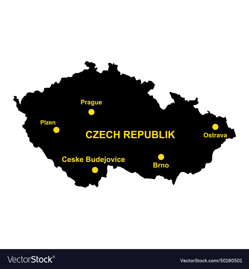 Czech map icon Royalty Free Vector Image - VectorStock