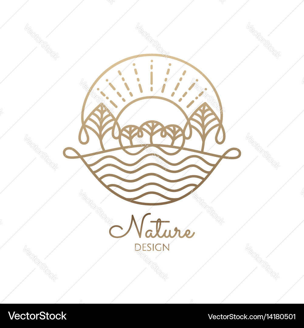 Logo nature Royalty Free Vector Image - VectorStock