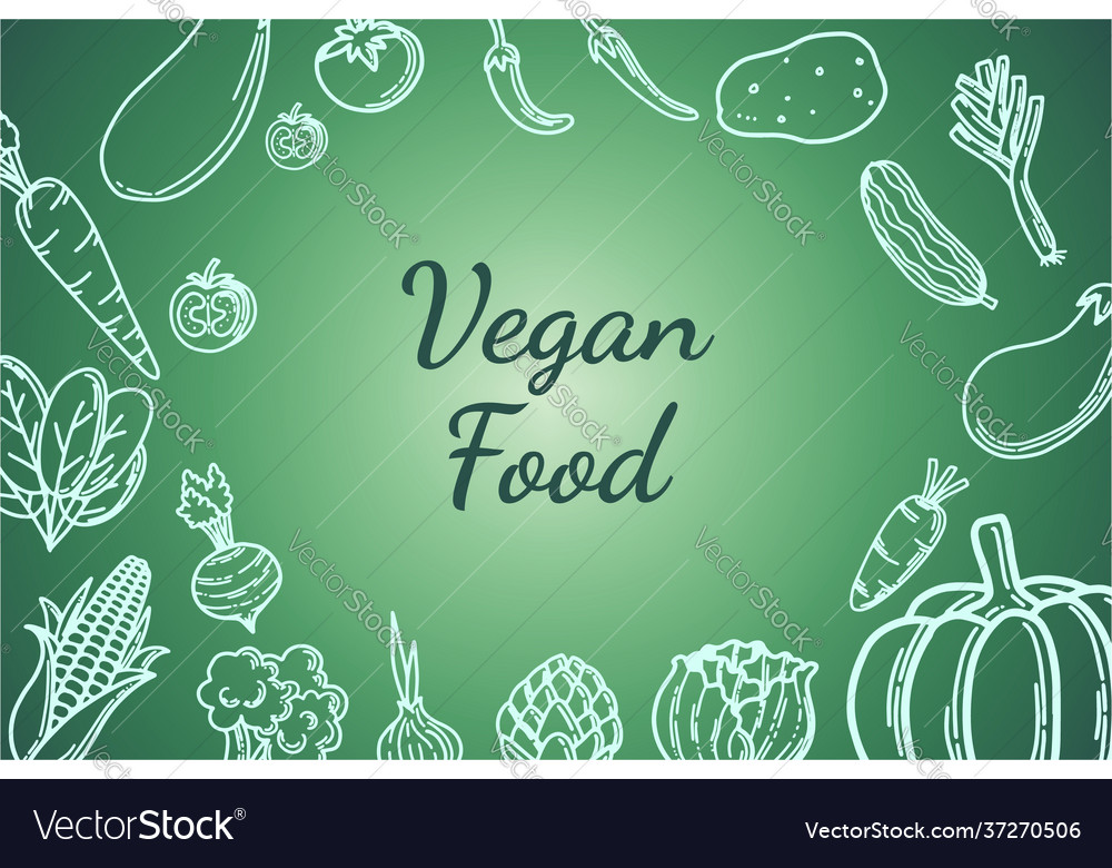 Vegetables background Royalty Free Vector Image