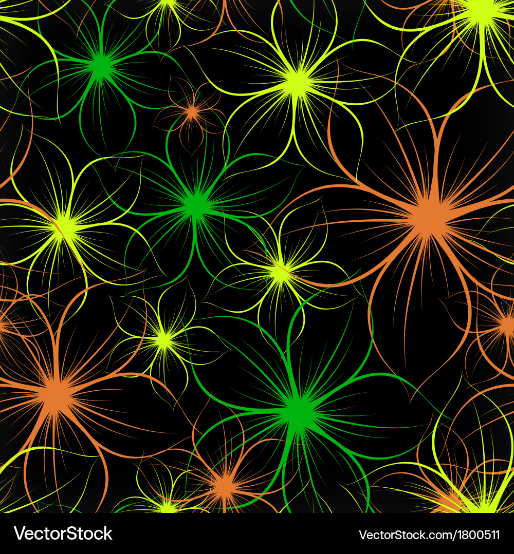 Flower seamless background Royalty Free Vector Image