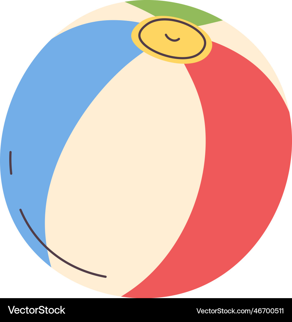 Vector Inflatable Ball Inflatable beach ball Royalty Free Vector Image