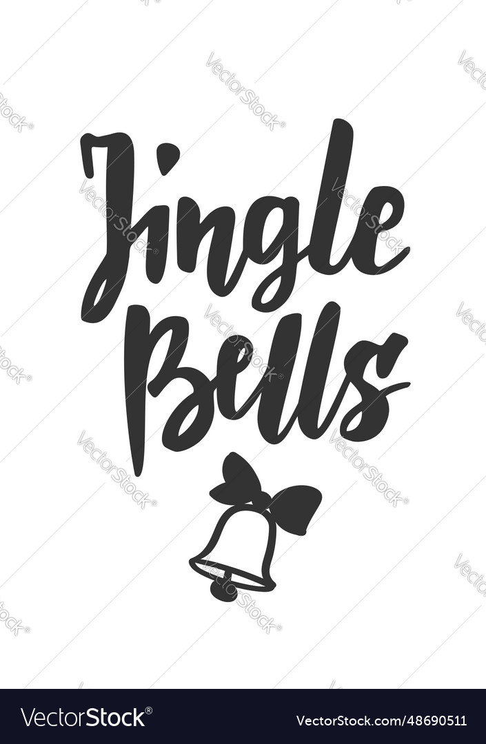 simple-christmas-card-hand-drawn-text-and-holiday-vector-image