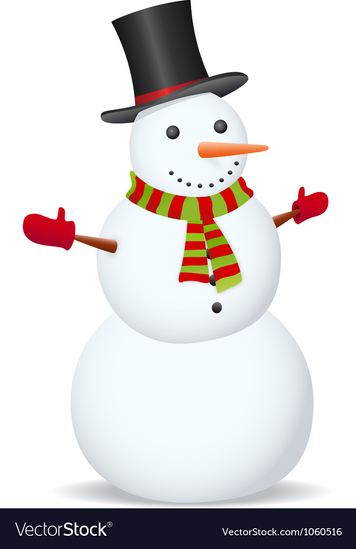 Melting snowman Royalty Free Vector Image - VectorStock