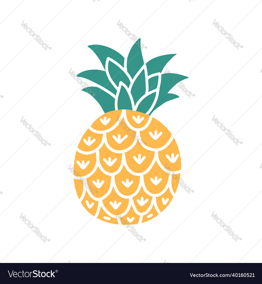 Modern pineapple icon abstract pineapple logo vector image Modern pineapple icon abstract pineapple logo