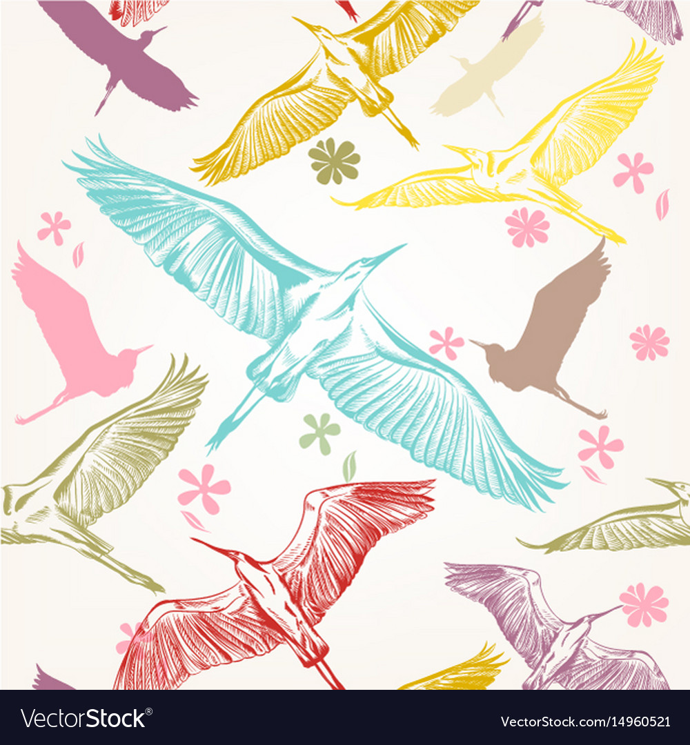 Premium Vector  Birds logo pattern design and wallpaper art