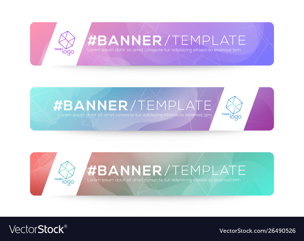 Abstract web banner design background or header Vector Image