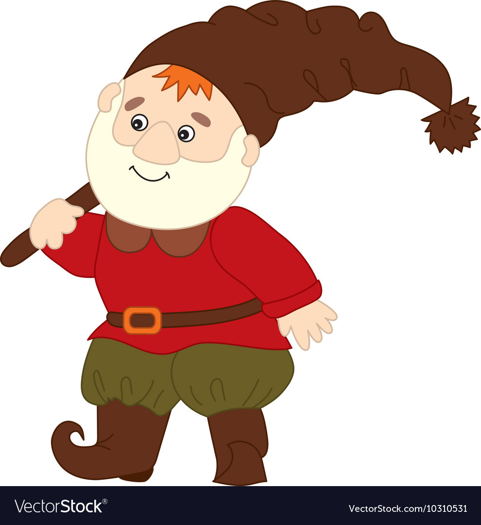 Cartoon Gnome Royalty Free Vector Image - VectorStock