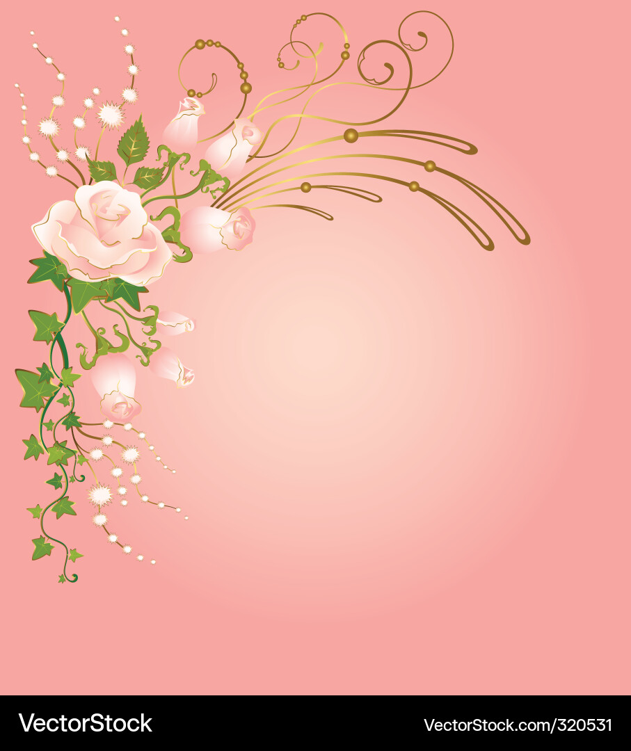 Floral border Royalty Free Vector Image - VectorStock