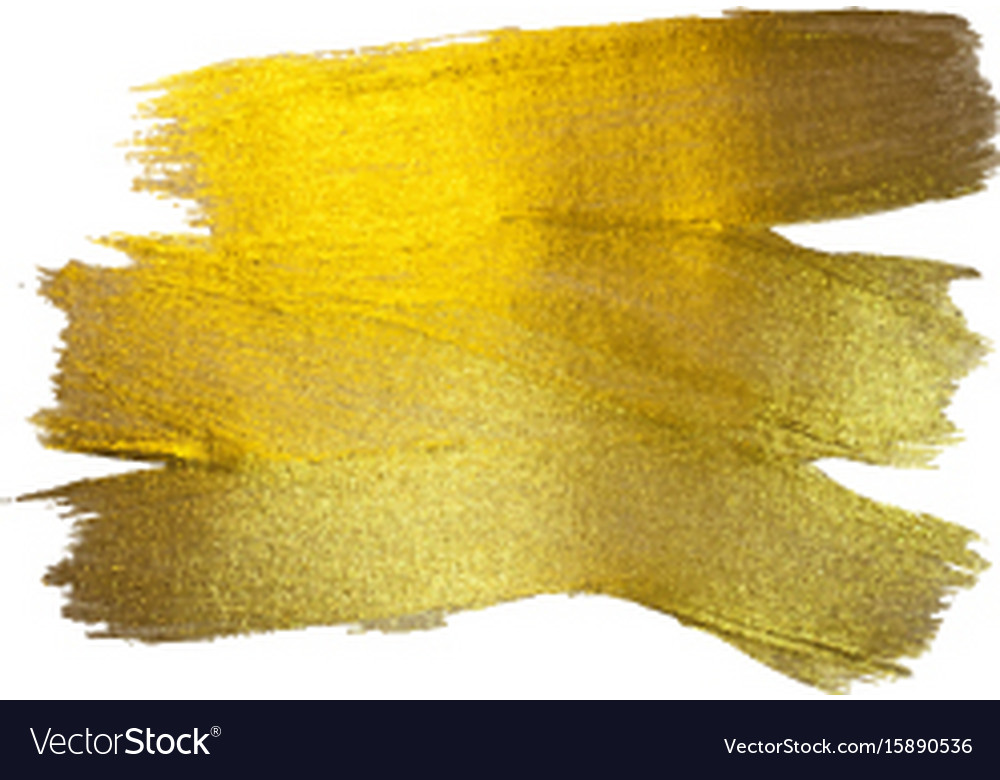 Gold foil watercolor texture Royalty Free Vector Image