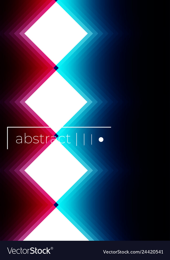 Modern gradient geometric pattern cover set Vector Image