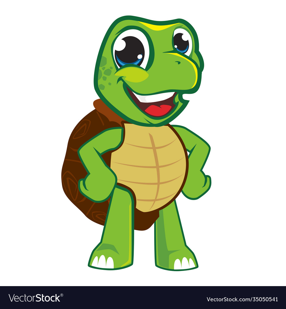 Turtle Mascot Cartoon Royalty Free Vector Image