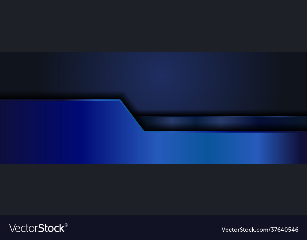 Abstract metallic blue geometric lines and navy Vector Image