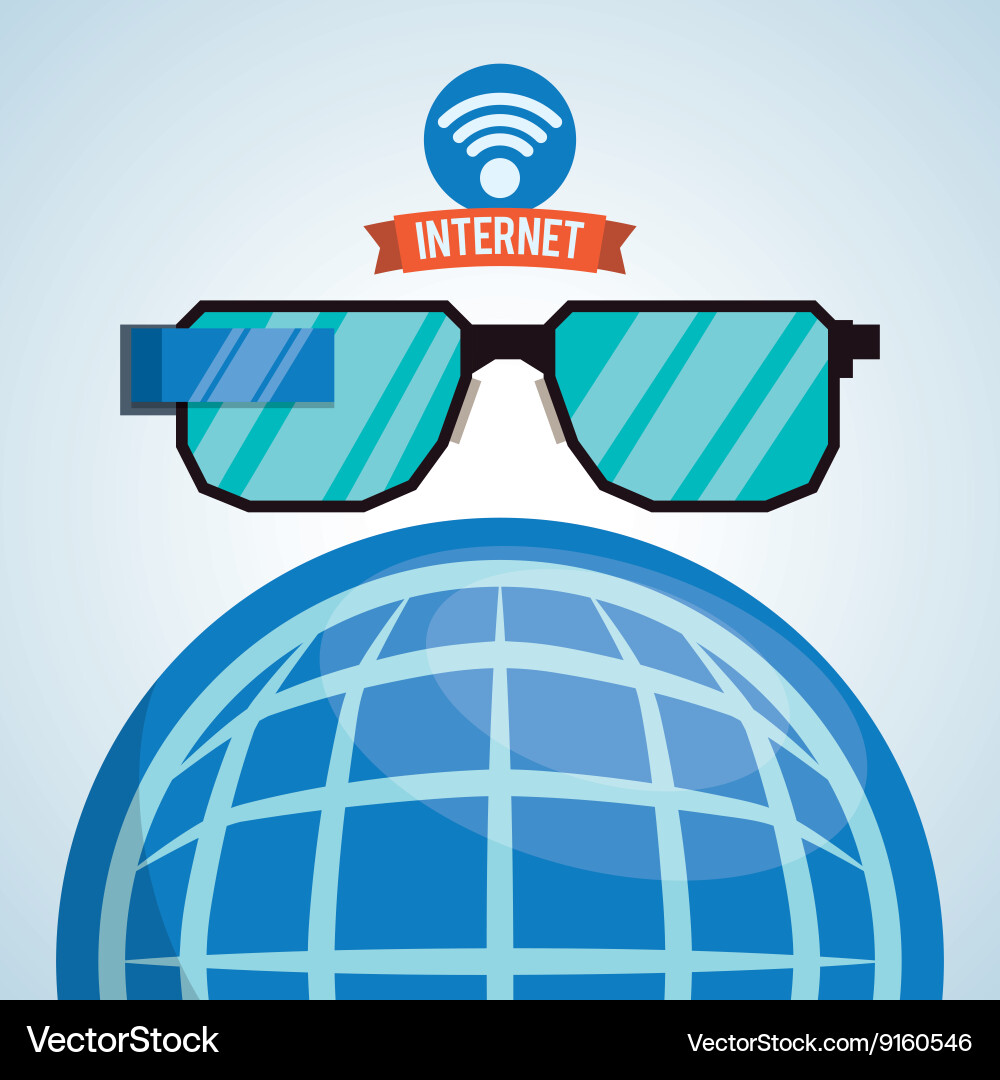 Internet design online icon colorful Royalty Free Vector