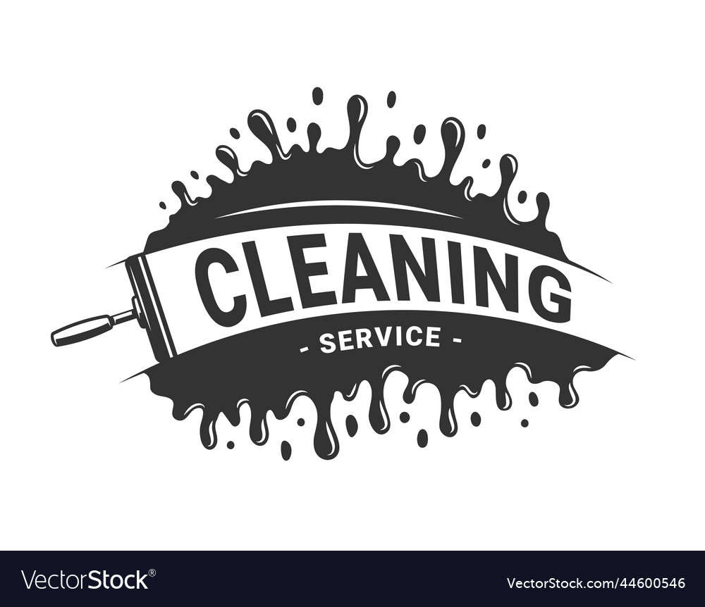 Splash cleaning logo Royalty Free Vector Image