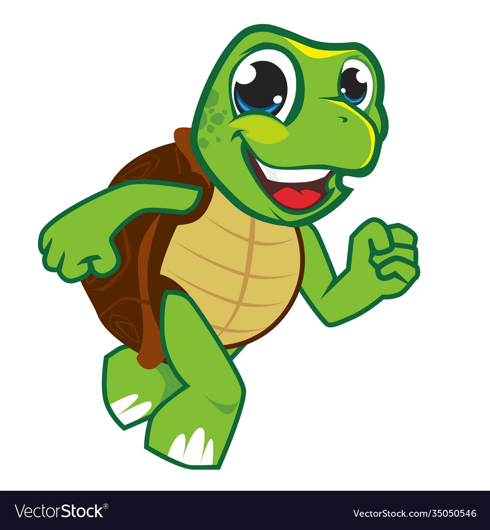 Turtle Mascot Cartoon Royalty Free Vector Image