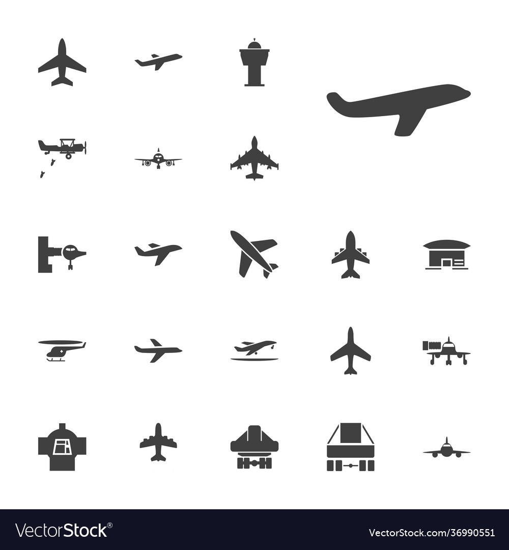 22 Jet Icons Royalty Free Vector Image - Vectorstock