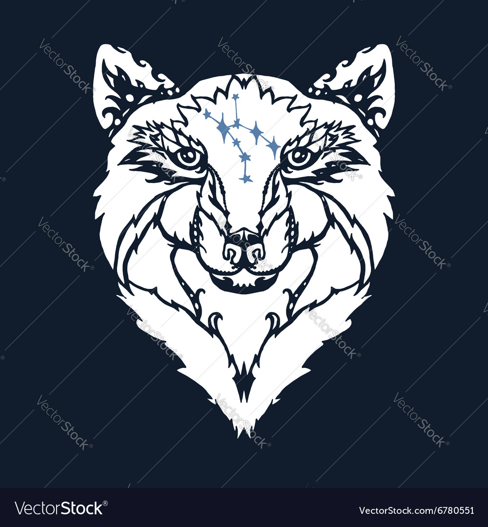 Wild wolf tattoo Royalty Free Vector Image - VectorStock Wild wolf tattoo Royalty Free Vector Image - VectorStock