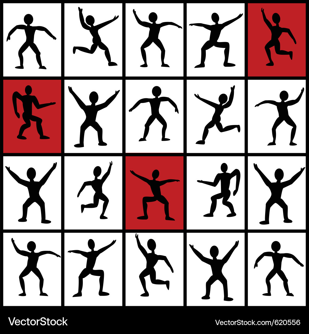 Man silhouettes Royalty Free Vector Image - VectorStock
