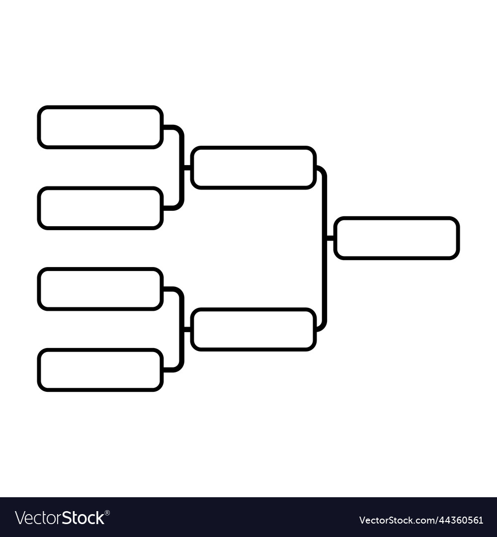 Tournament bracket Royalty Free Vector Image - VectorStock