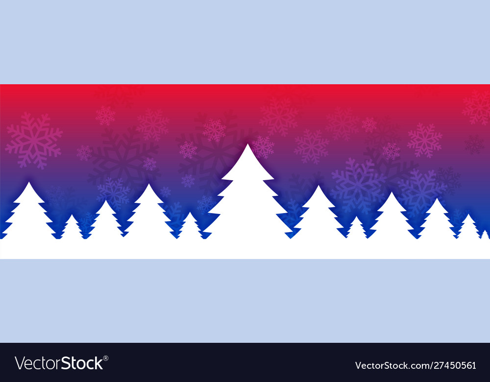 Vibrant christmas tree banner design for festival Vector Image