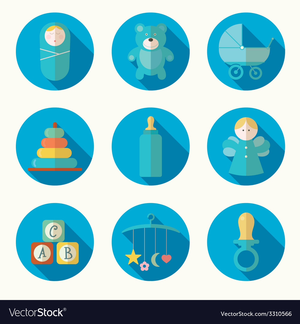 Babies Set Royalty Free Vector Image Vectorstock Babies Set Royalty Free Vector Image Vectorstock