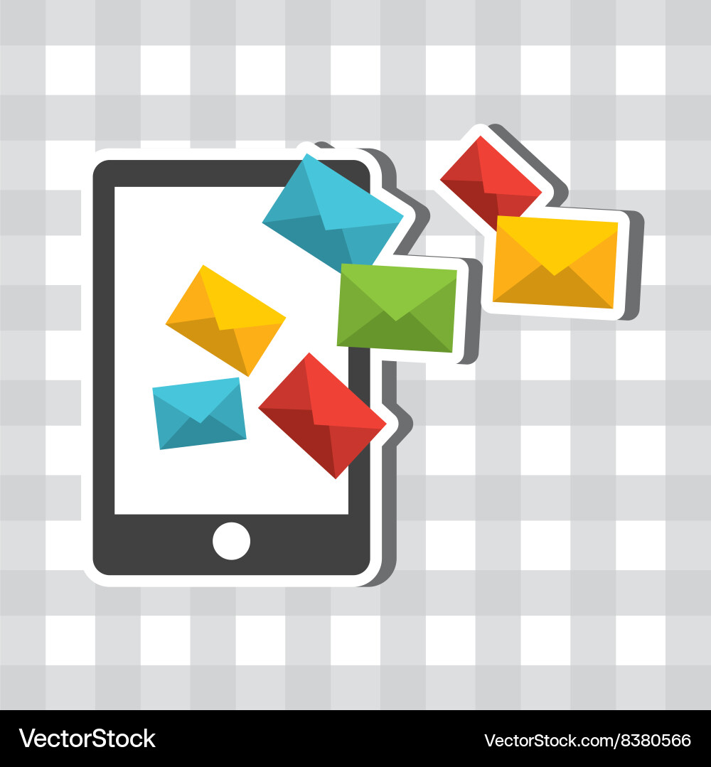 Mail concept design Royalty Free Vector Image - VectorStock